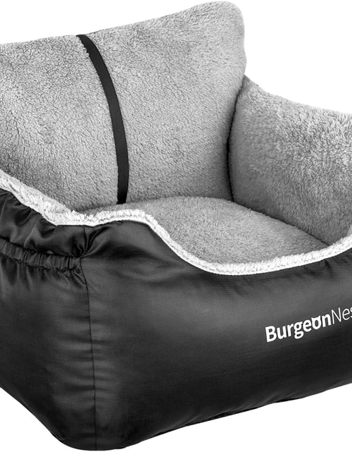 Load image into Gallery viewer, Dog Car Seat for Small Dogs, Soft Pet Car Travel Home Bed under 25 Lbs, Fully Detachable and Washable Cat Booster Carseats with Storage Pockets and Clip-On Leash Portable Carrier,Black
