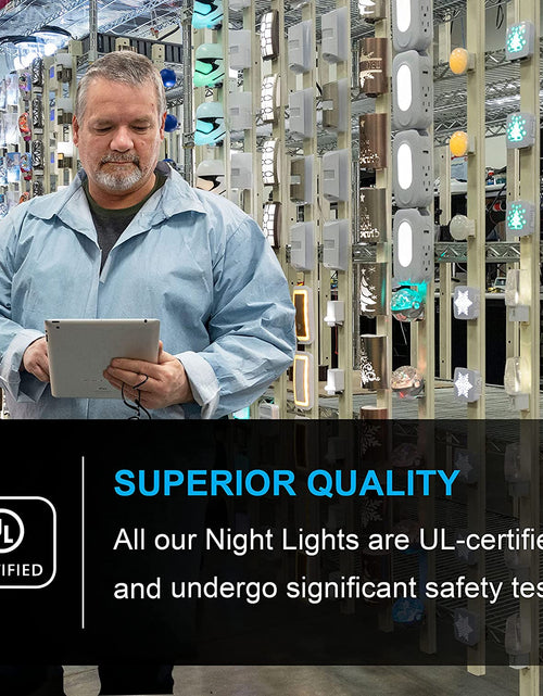 Load image into Gallery viewer, LED Night Light, Plug-In, Dusk to Dawn Sensor, Warm White, Ambient Lighting, Ideal Nightlight for Kids, Adults, Bedroom, Bathroom, Nursery, Hallway, Kitchen, 46478, 8 Pack
