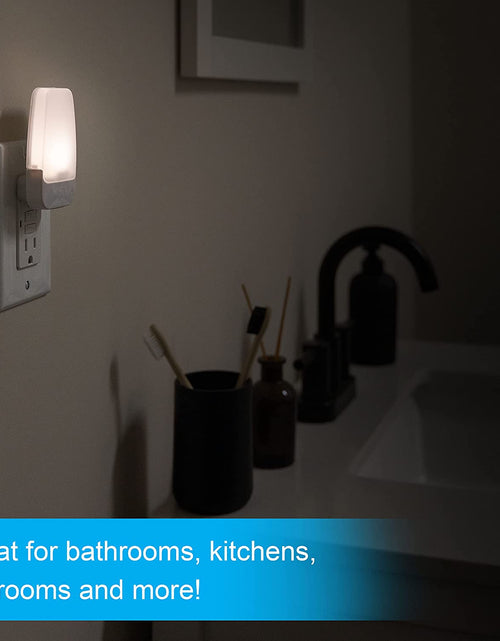 Load image into Gallery viewer, LED Night Light, Plug-In, Dusk to Dawn Sensor, Warm White, Ambient Lighting, Ideal Nightlight for Kids, Adults, Bedroom, Bathroom, Nursery, Hallway, Kitchen, 46478, 8 Pack
