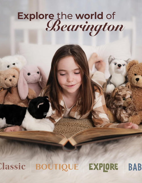 Load image into Gallery viewer, Bearington Lil' Barnaby Teddy Bear Stuffed Animal - 11.5" Soft and Cuddly Brown Bear Plush Toy with Weighted Bottom - Cute Stuffed Animal Teddy Bears Gift for Kids, Plush Collectors and Baby Showers
