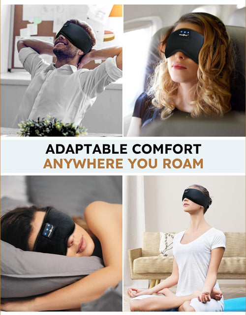 Load image into Gallery viewer, Sleep Headphones Bluetooth 5.4 Headband Sleeping Eye Mask for Mom Women Men Wireless Music Earbuds Earphones for Side Sleepers Built-In HD Speakers Cool Gadgets Unique Gifts
