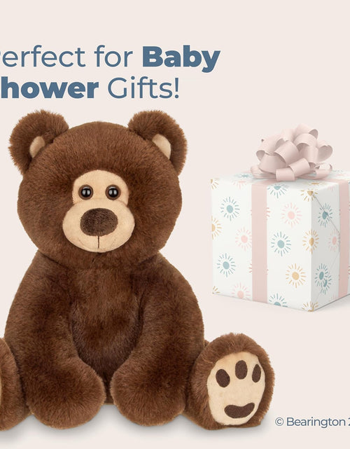 Load image into Gallery viewer, Bearington Lil' Barnaby Teddy Bear Stuffed Animal - 11.5" Soft and Cuddly Brown Bear Plush Toy with Weighted Bottom - Cute Stuffed Animal Teddy Bears Gift for Kids, Plush Collectors and Baby Showers

