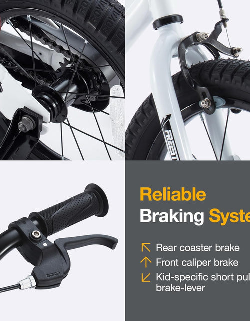 Load image into Gallery viewer, Kids Bike Boys Girls Freestyle Bicycle 12 14 16 Inch with Training Wheels, 16 18 20 with Kickstand Child'S Bike, Blue Red White Pink Green Orange
