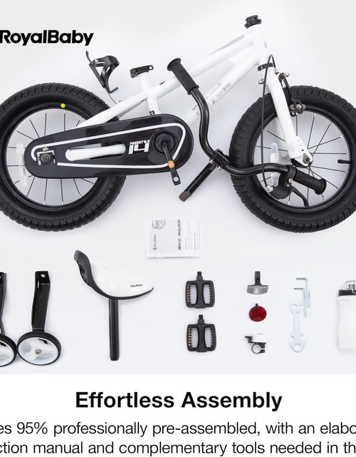 Load image into Gallery viewer, Kids Bike Boys Girls Freestyle Bicycle 12 14 16 Inch with Training Wheels, 16 18 20 with Kickstand Child'S Bike, Blue Red White Pink Green Orange
