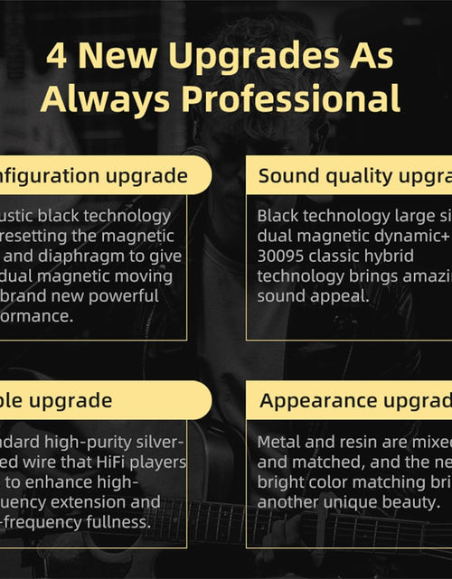 Load image into Gallery viewer, KZ ZSN Pro X in Ear Buds Earphones  Hybrid Dynamic Driver Balanced Armature Earbuds Headphones Dual Driver 1DD 1BA Deep Bass Stereo Sound Ergonomic Comfortable Earphones(Without Mic, Golden)
