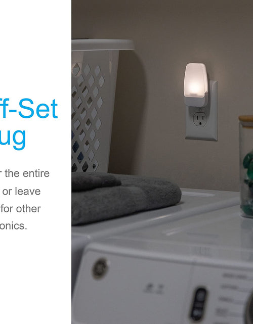 Load image into Gallery viewer, LED Night Light, Plug-In, Dusk to Dawn Sensor, Warm White, Ambient Lighting, Ideal Nightlight for Kids, Adults, Bedroom, Bathroom, Nursery, Hallway, Kitchen, 46478, 8 Pack
