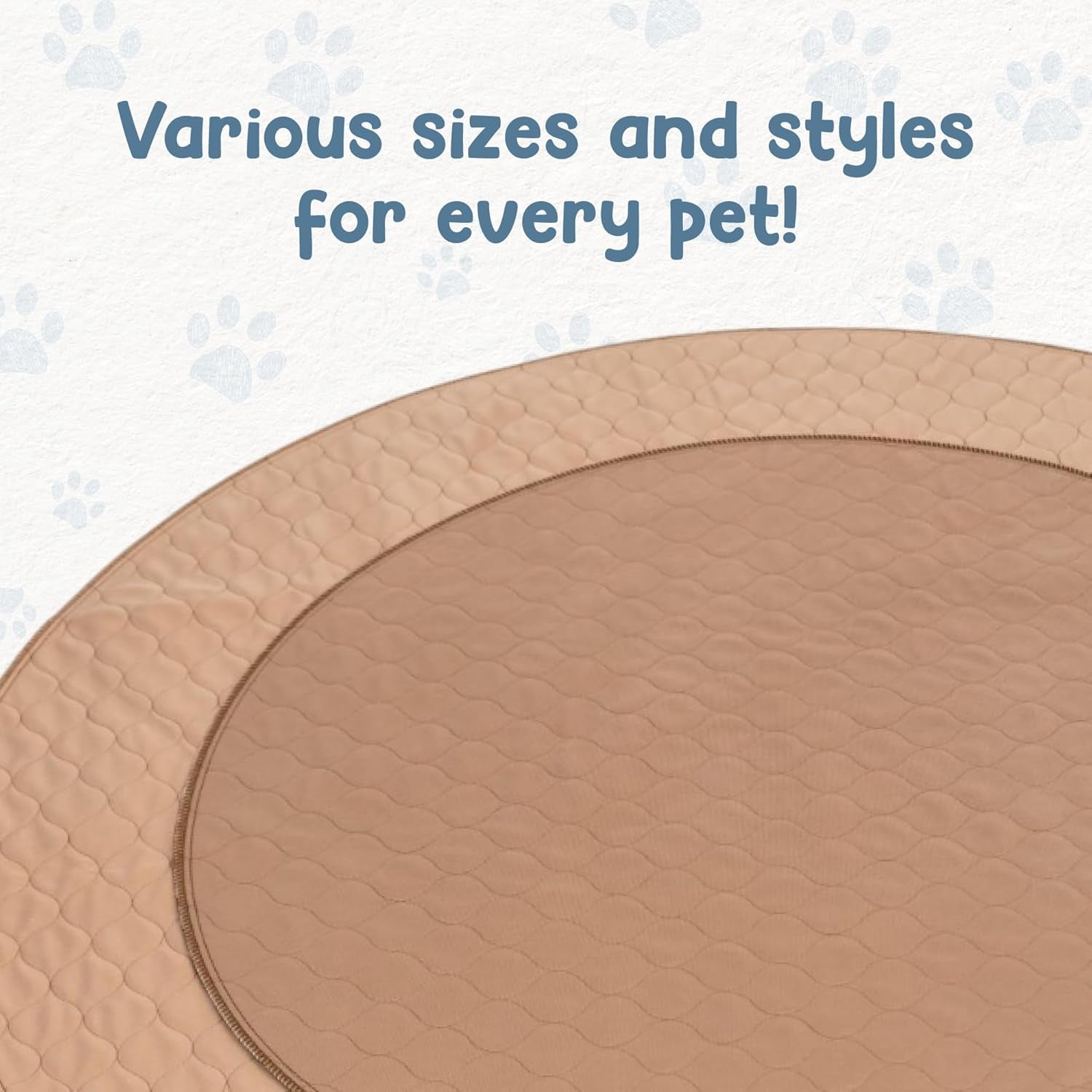 Washable Pee Pads for Dogs - Waterproof and Reusable Training Floor Pads, Whelping Dog Pee Pads, Absorbent Dog Training Bed, Puppy Training Pads Supplies, Absorbent Pet Pen Floor Pad, 48-In