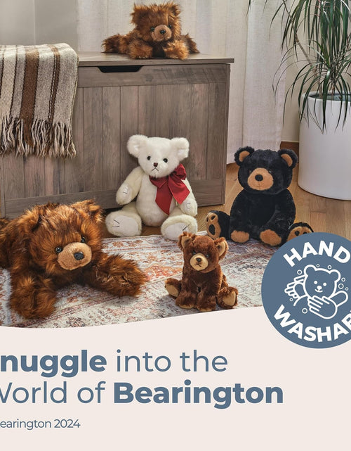 Load image into Gallery viewer, Bearington Lil' Barnaby Teddy Bear Stuffed Animal - 11.5" Soft and Cuddly Brown Bear Plush Toy with Weighted Bottom - Cute Stuffed Animal Teddy Bears Gift for Kids, Plush Collectors and Baby Showers
